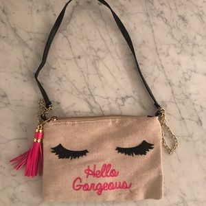 HELLO GORGEOUS clutch! So cute